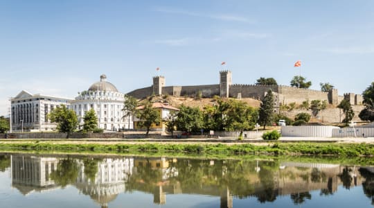 Skopje fortress in North Macedonia
