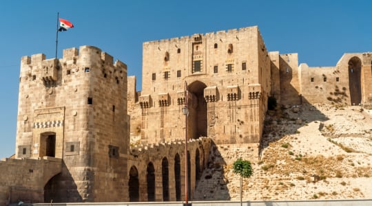 Aleppo citadel in Syria