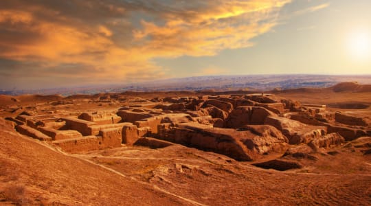 Fortresses of Nisa in Turkmenistan