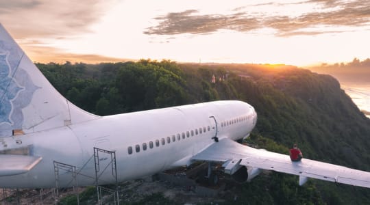 Bali Abandoned Plane in Indonesia