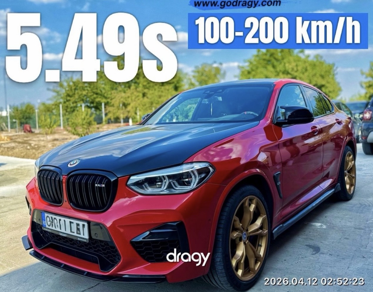 Captură Dragy cu o măsurare de accelerație documentată într-un proiect Overboost — imaginea 3 din 4
