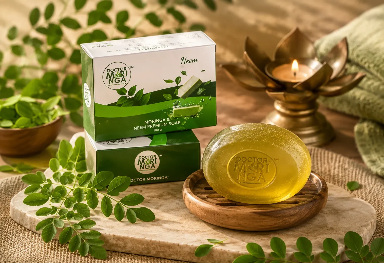 Handmade Bathing Soap- 100gm | Herbal Soap for Removing Dirt & Impurities no mineral oils added Suitable for All Skin Types, Flavour Neem- Pack of 1