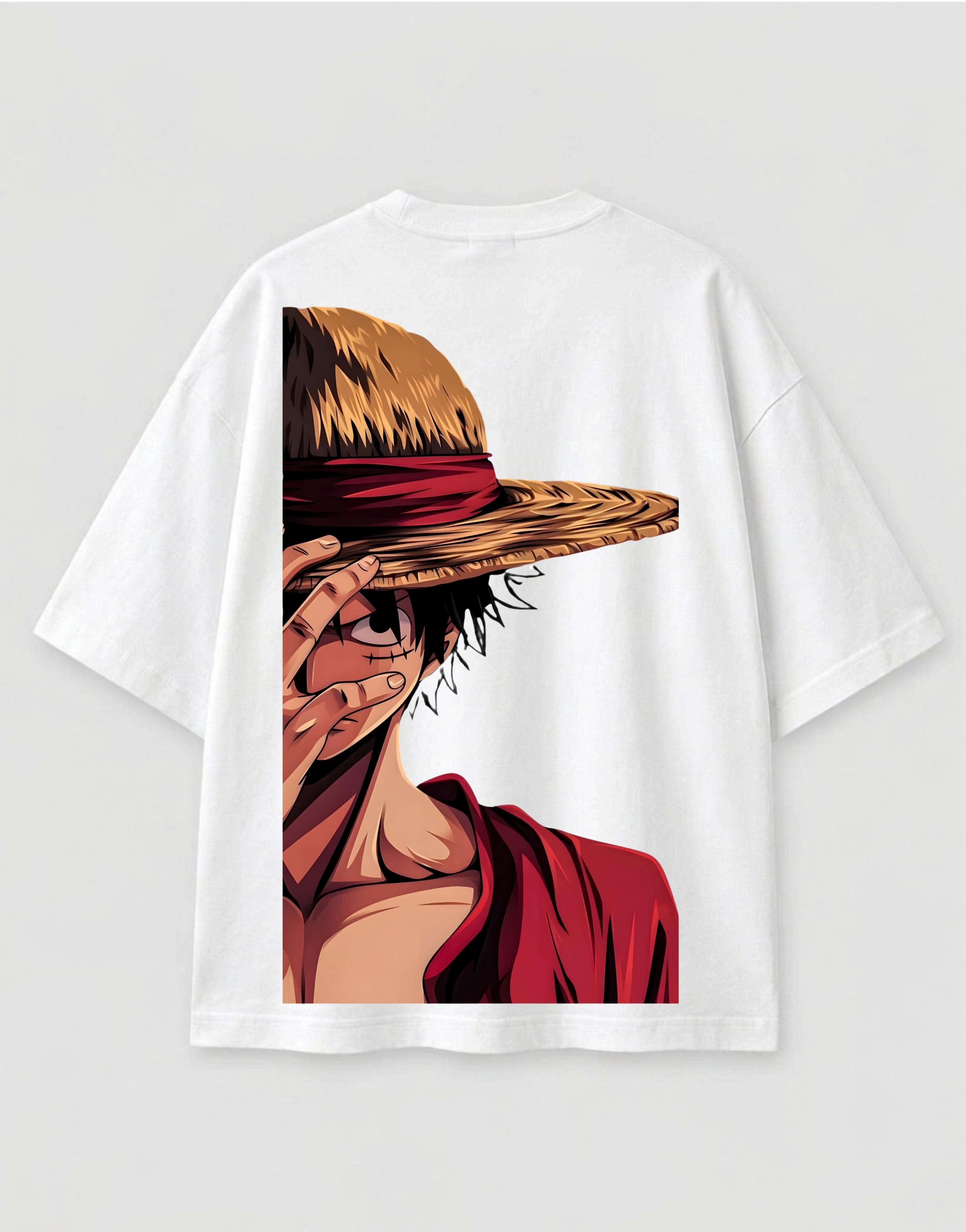 Maison Nondon Luffy One Piece Oversized Graphic T-Shirt front view
