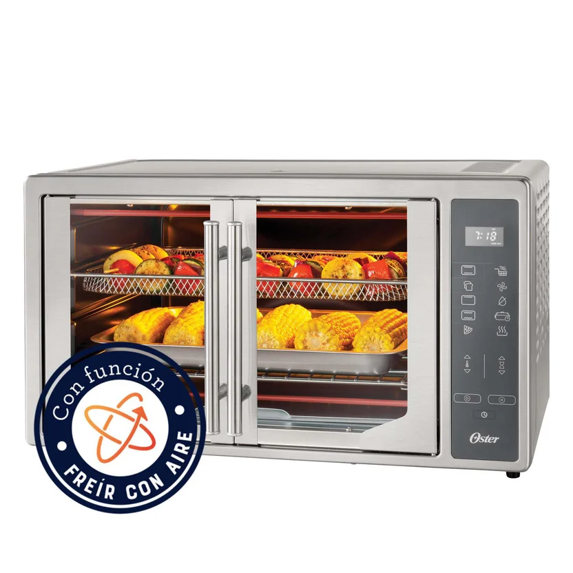 Horno Digital con Freidora de Aire 42 Litros de Capacidad Oster 10 Funciones pre-determinadas, Recub