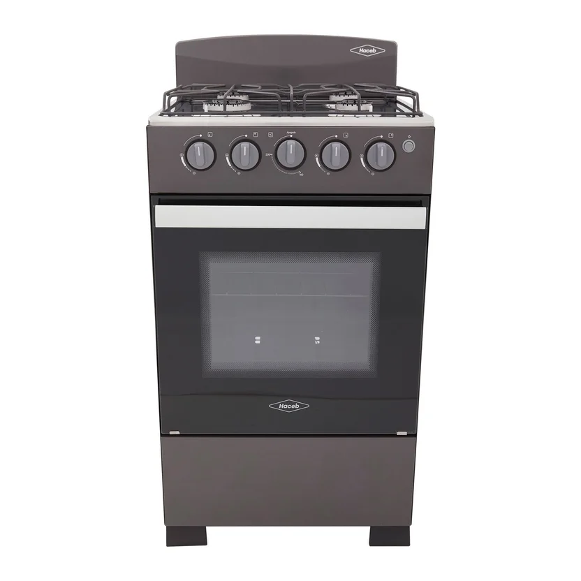 Estufa de Piso 4 Puestos Gas Natural Plata ROMERO 50-T