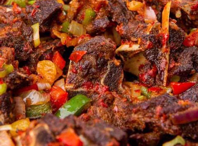 Peppered Goat Meat