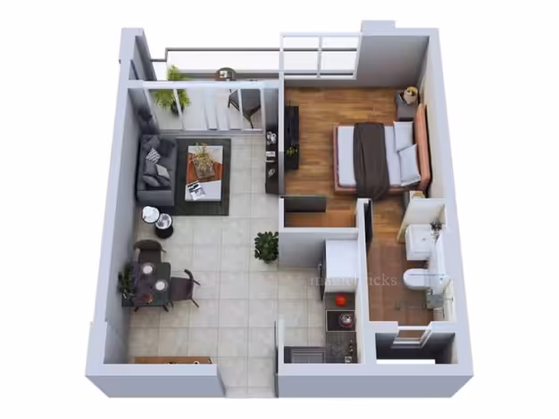3 BHK - DN Pallaciya - 1505sqft - photo 2