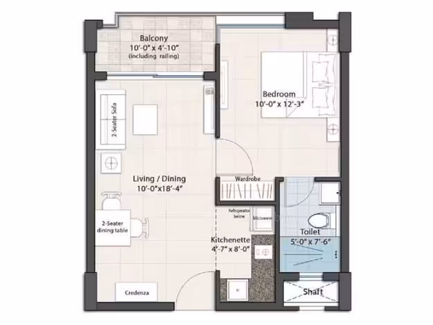 3 BHK - DN Pallaciya - 1505sqft - photo 2