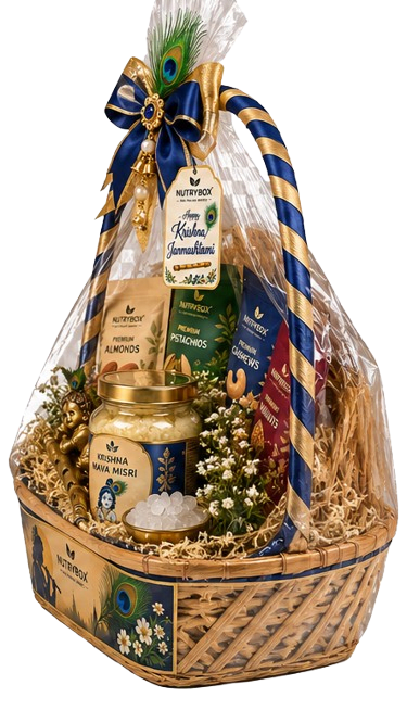 Krishna Janmashtami Special Dry Fruit Gift Basket thumbnail 2