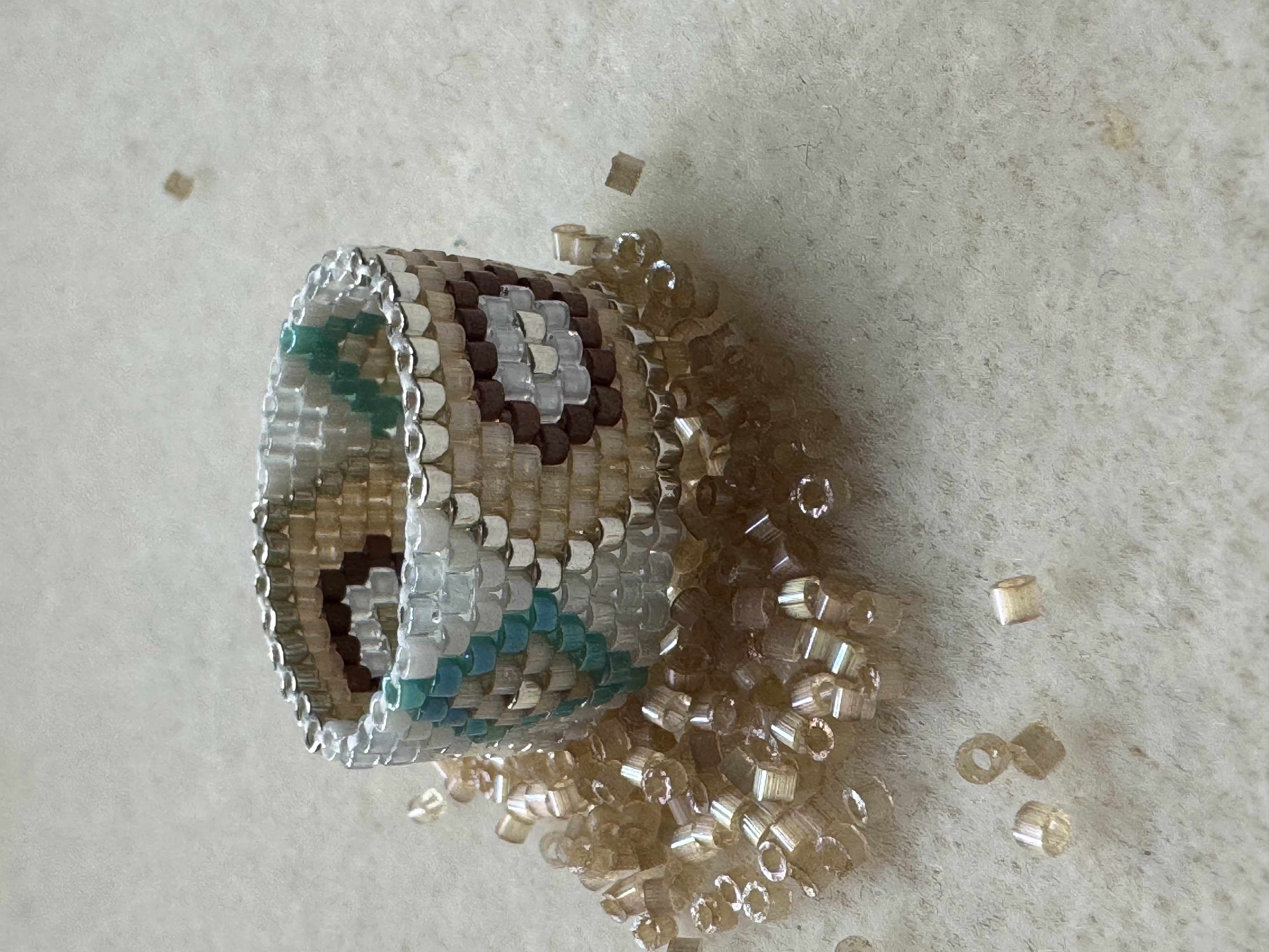 Turquoise cranberry ring