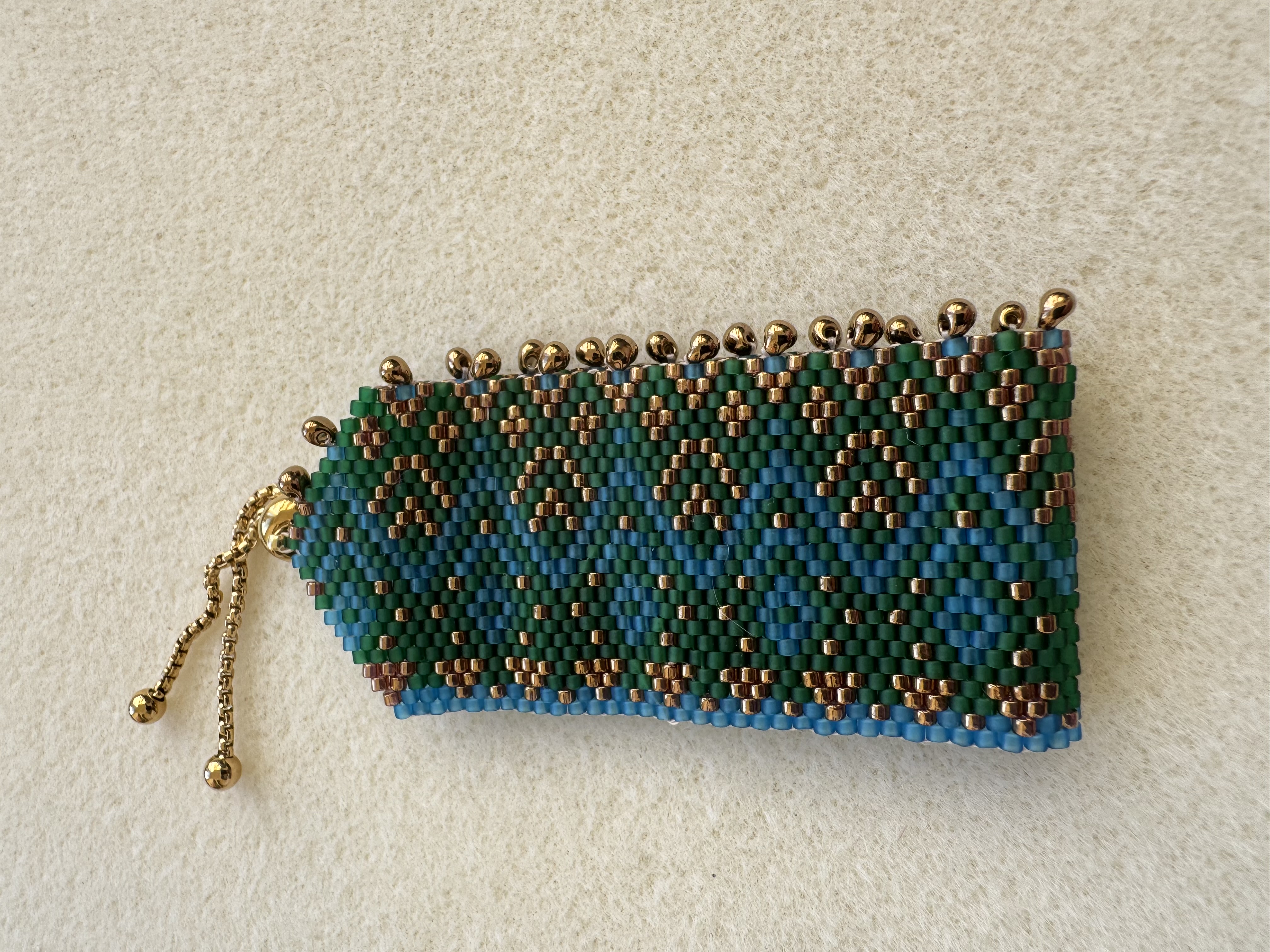 Oriantal Green and Blue