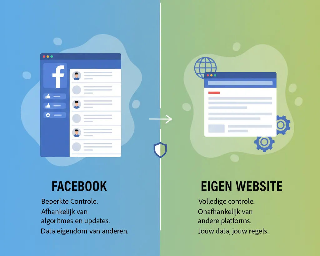Vergelijking tussen een Facebookpagina en een eigen website voor toeristische ondernemers
