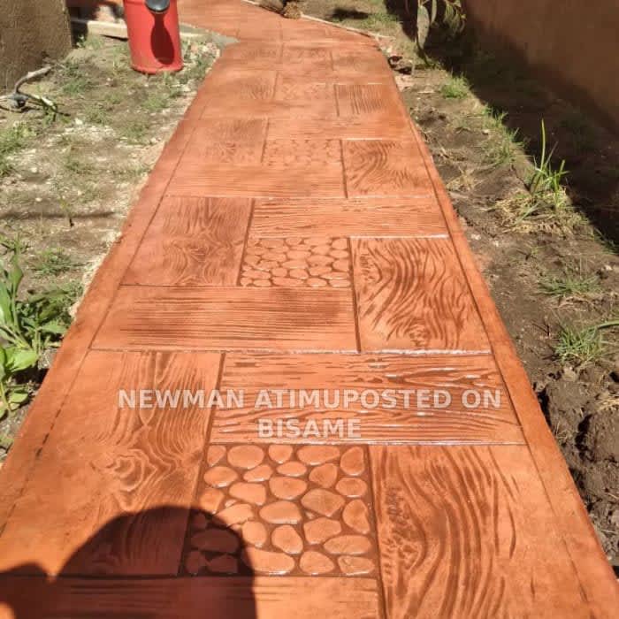 Concrete Stamping Installation 