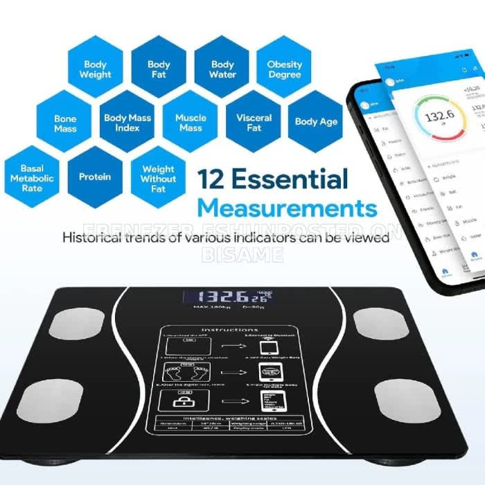 Smart Body Fat Scale,Intelligent and Precise Home Fat Scale,Electronic Scale, Weighing Scale