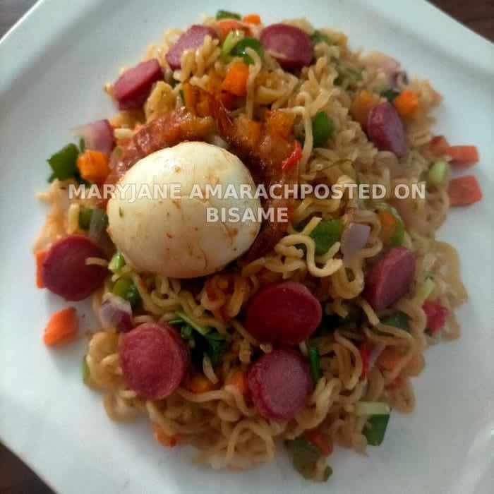 Noodles, Soup/stew with swallow, fried yam with grilled tilapia 