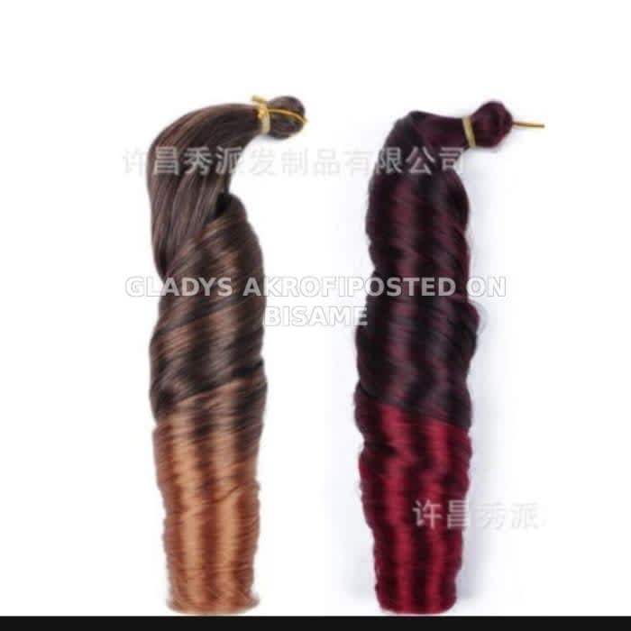 Hair Extensions - spiral curls braids