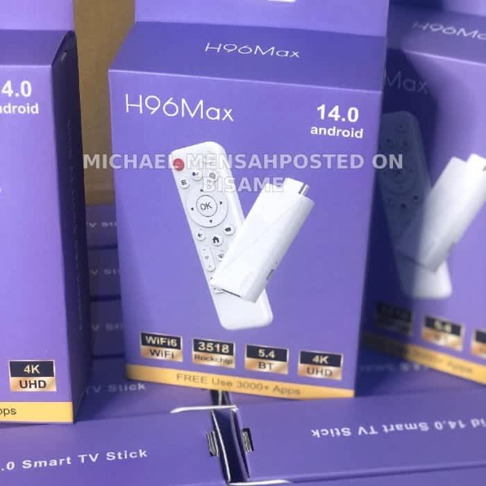 H96 Max Android TV Stick-White