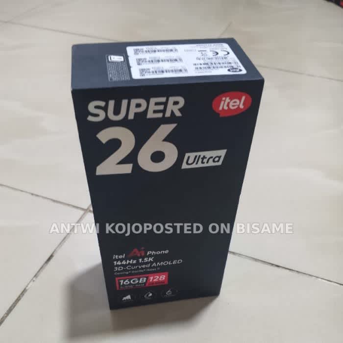 itel Super 26 Ultra, 128GB, 16GB RAM, Unlocked - Brand New