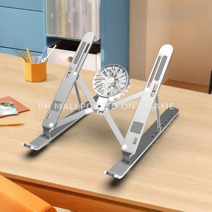 Foldable Aluminum Laptop Stand With Detachable Turbo Fan
