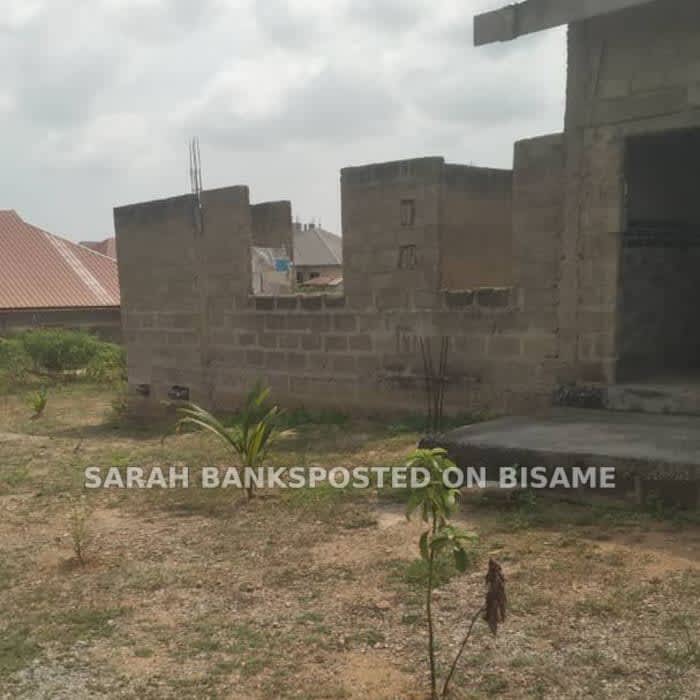 House and Land for sale- One Plot of Land with Uncompleted Three Bedroom House on it.