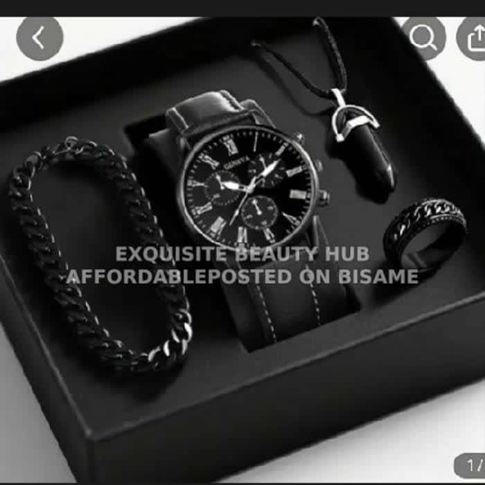 Exquisite Black Watch Set for Men