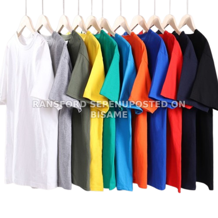 Premium Plain Cotton T-Shirt (Multi-Color Collection)