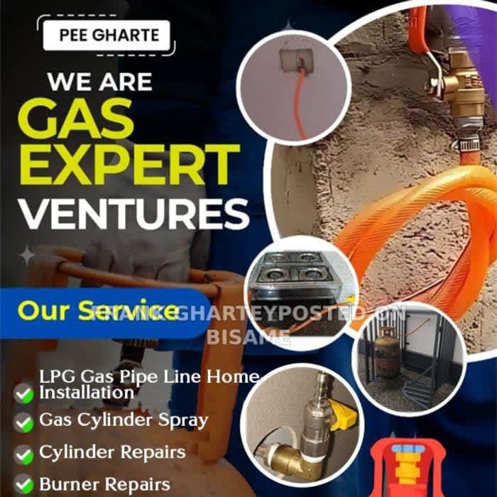 LPG Home GAS Pipe Line Installation and Cylinders Cage