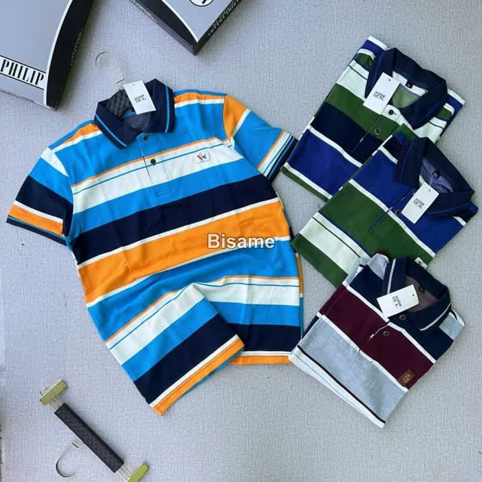 Men stripe lacoste club T shirt