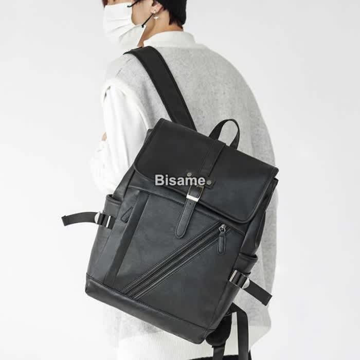Strong Leather Backpack 