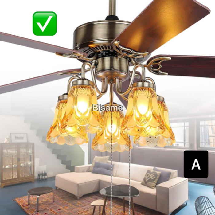 Executive Art Ceiling Fanlight With Remote 
