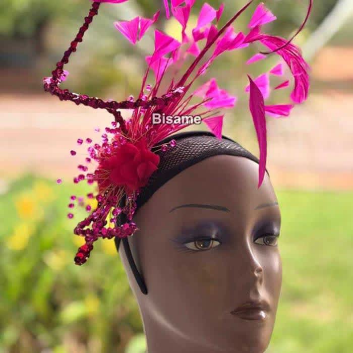Feather Fascinator with trimmings 