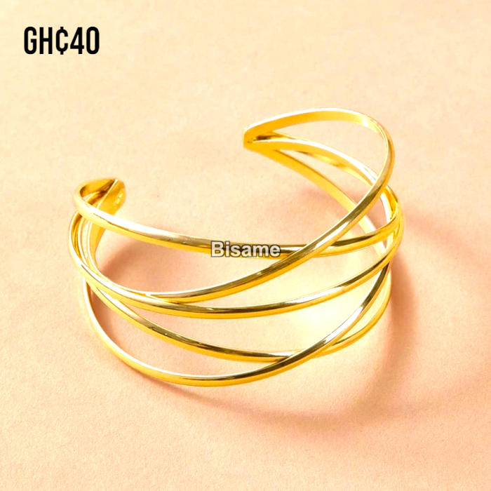 Gold Cuff Bangles For Ladies