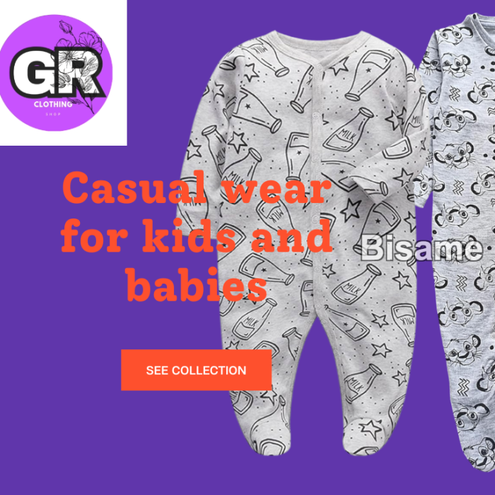Casual Wear For Kids And Babies