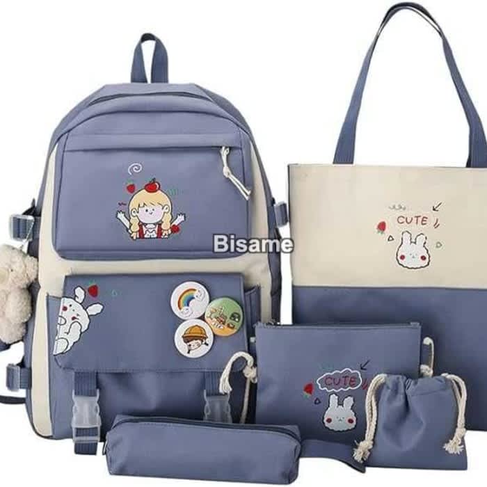 Cute Bear Backpack 5in1set
