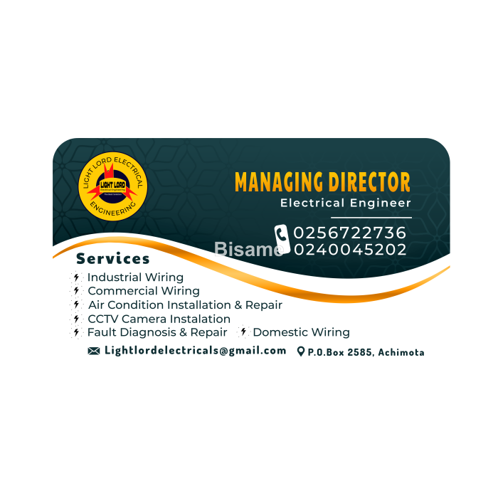 LIGHT LORD ELECTRICAL ENGINEER COMPANY 