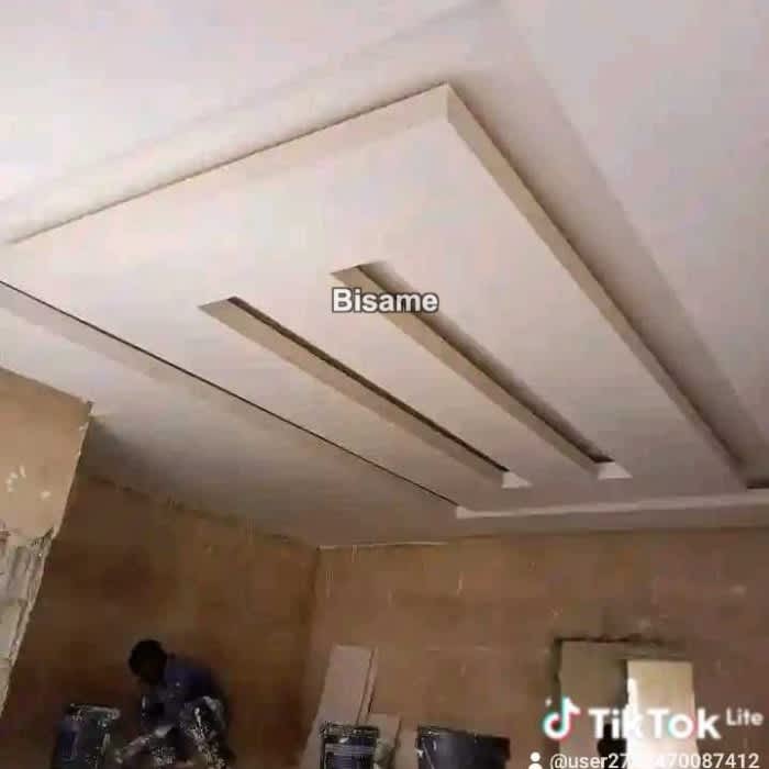 P.o.p ceiling installation, wall design and wall skimming 