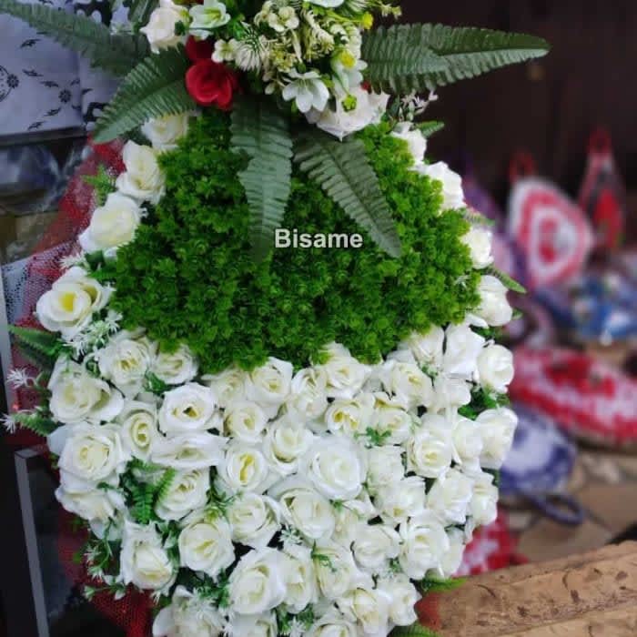 With God Flower And Casket 
