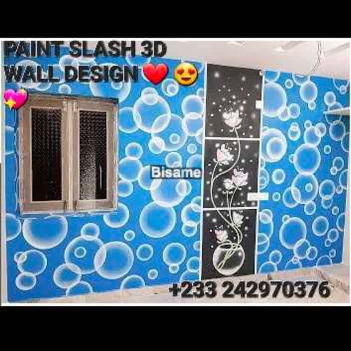 Paintsplash 3D wall design 