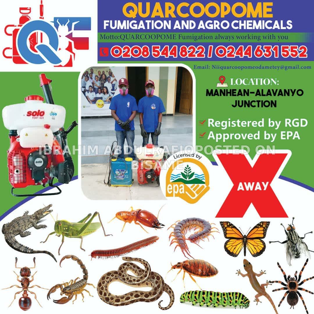 Quarcoopome fumigation and agro chemicals