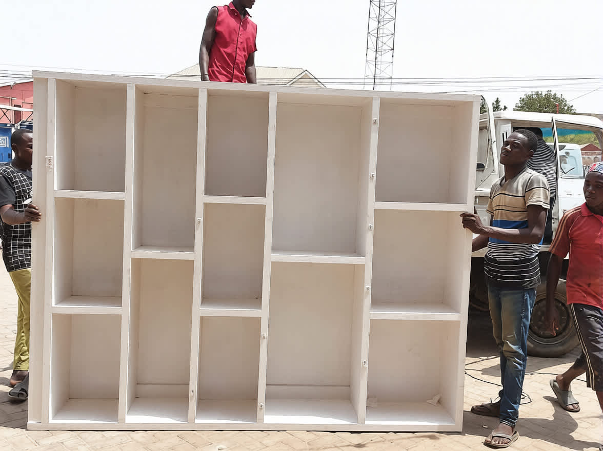 Heavy-Duty Shop Display Shelves (8.5ft x 7ft) – Like New