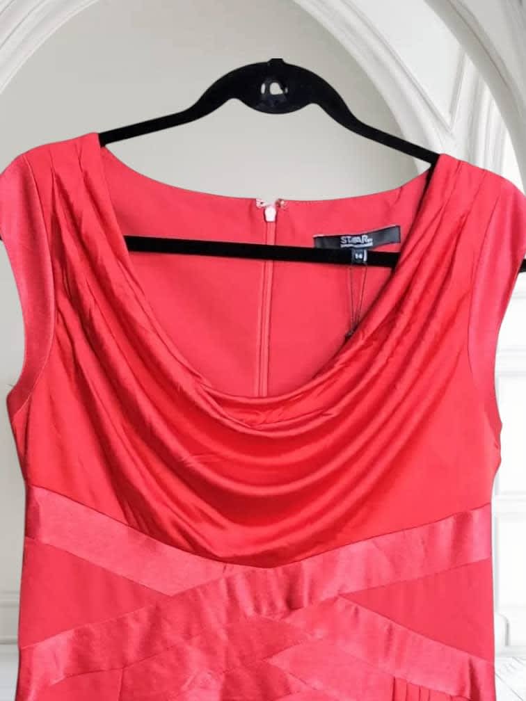 UK Red Festive Party Dress – High Quality Ready-Made