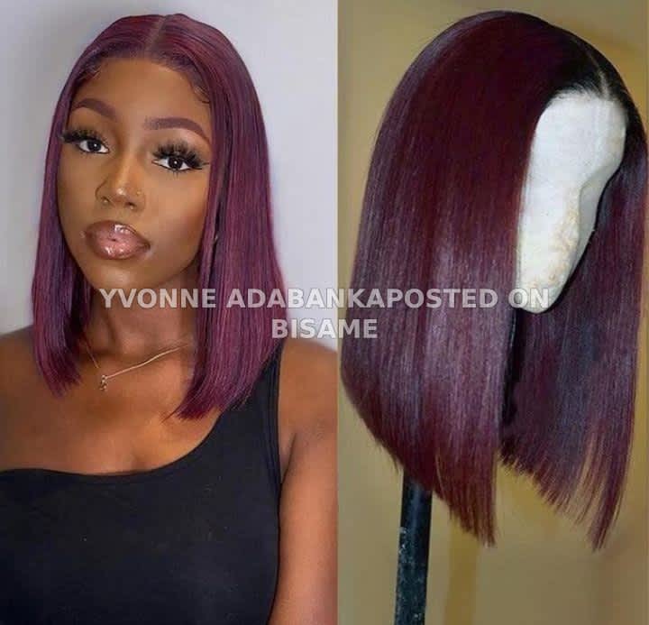 Front lace wigs, Human Hairs, shot bob wigs
