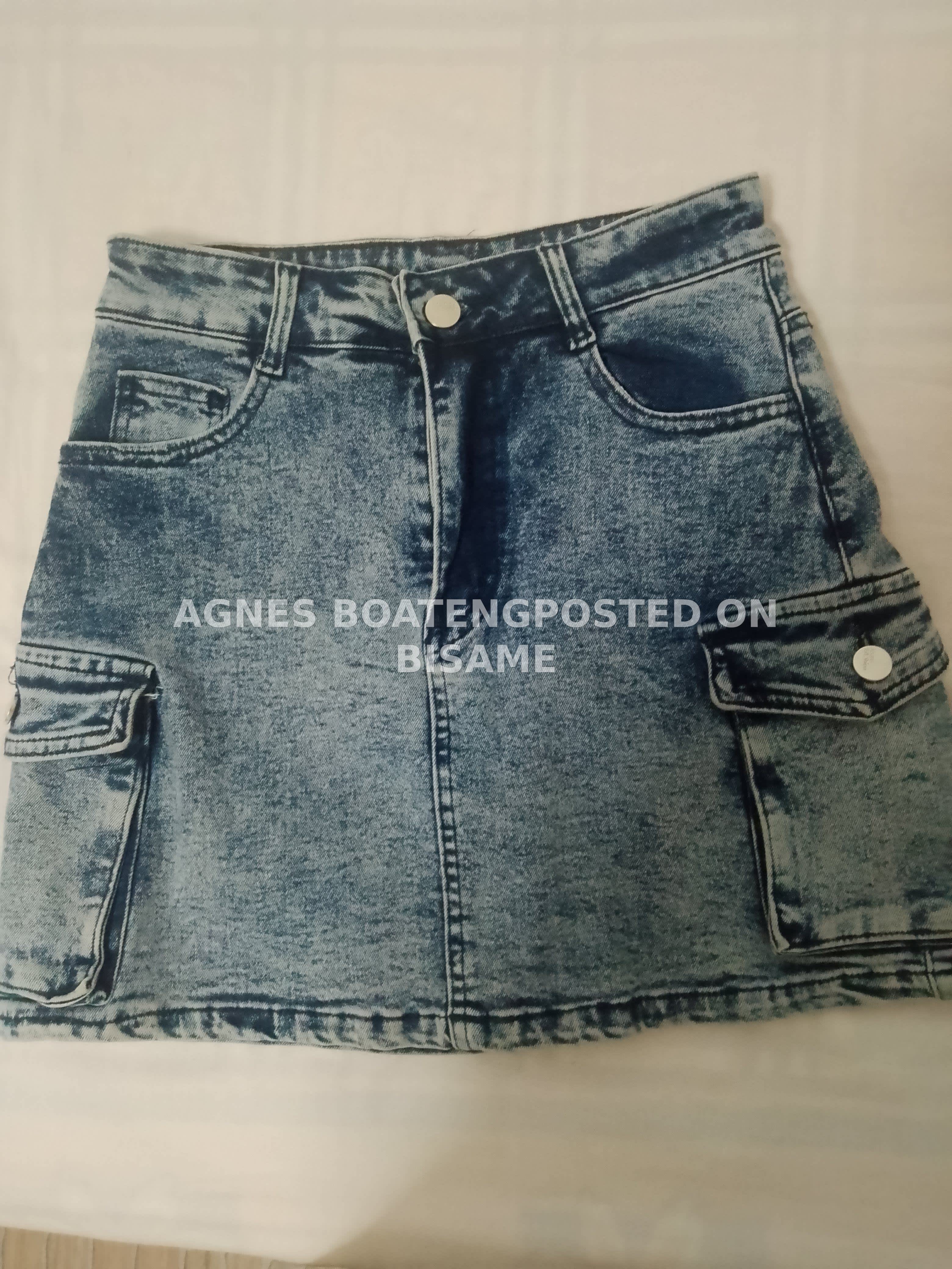 Denim jeans skirt