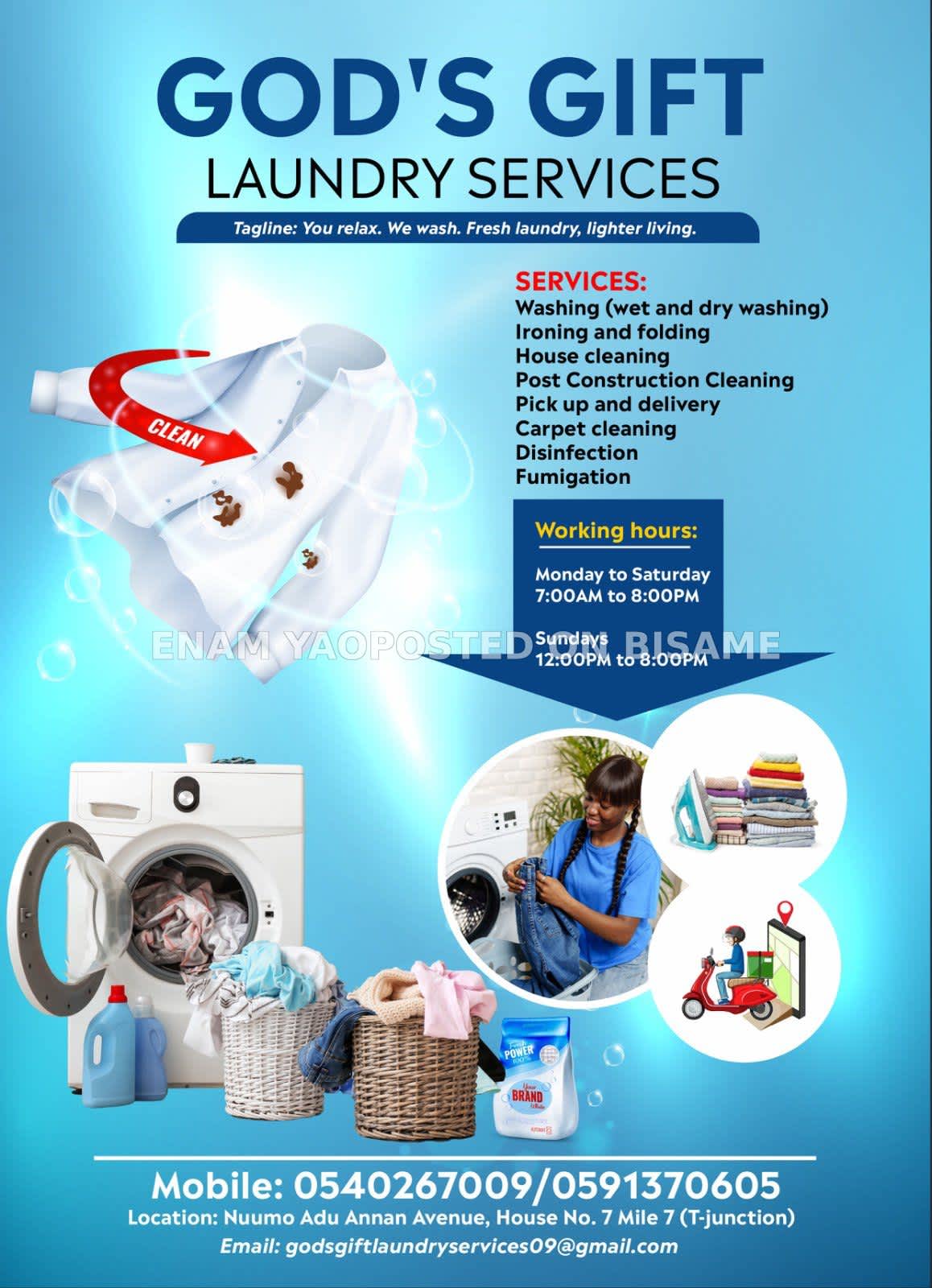 GOD'S GIFT LAUNDRY SERVICES