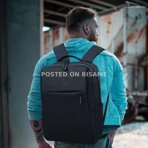 STY 15.6 Inch Notebook Computer Backpack School Bag with External USB Port - Black