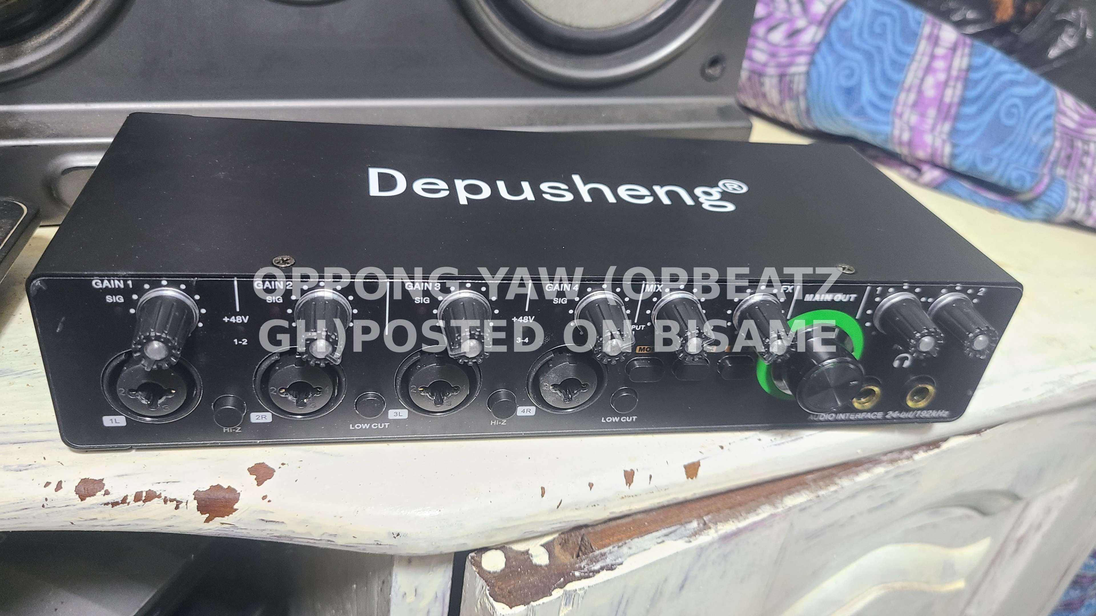 Depusheng MD44 Mini 24Bit 192 kHz Mixer DJ Console recording Sound Card for Podcasting Studio musical instrument