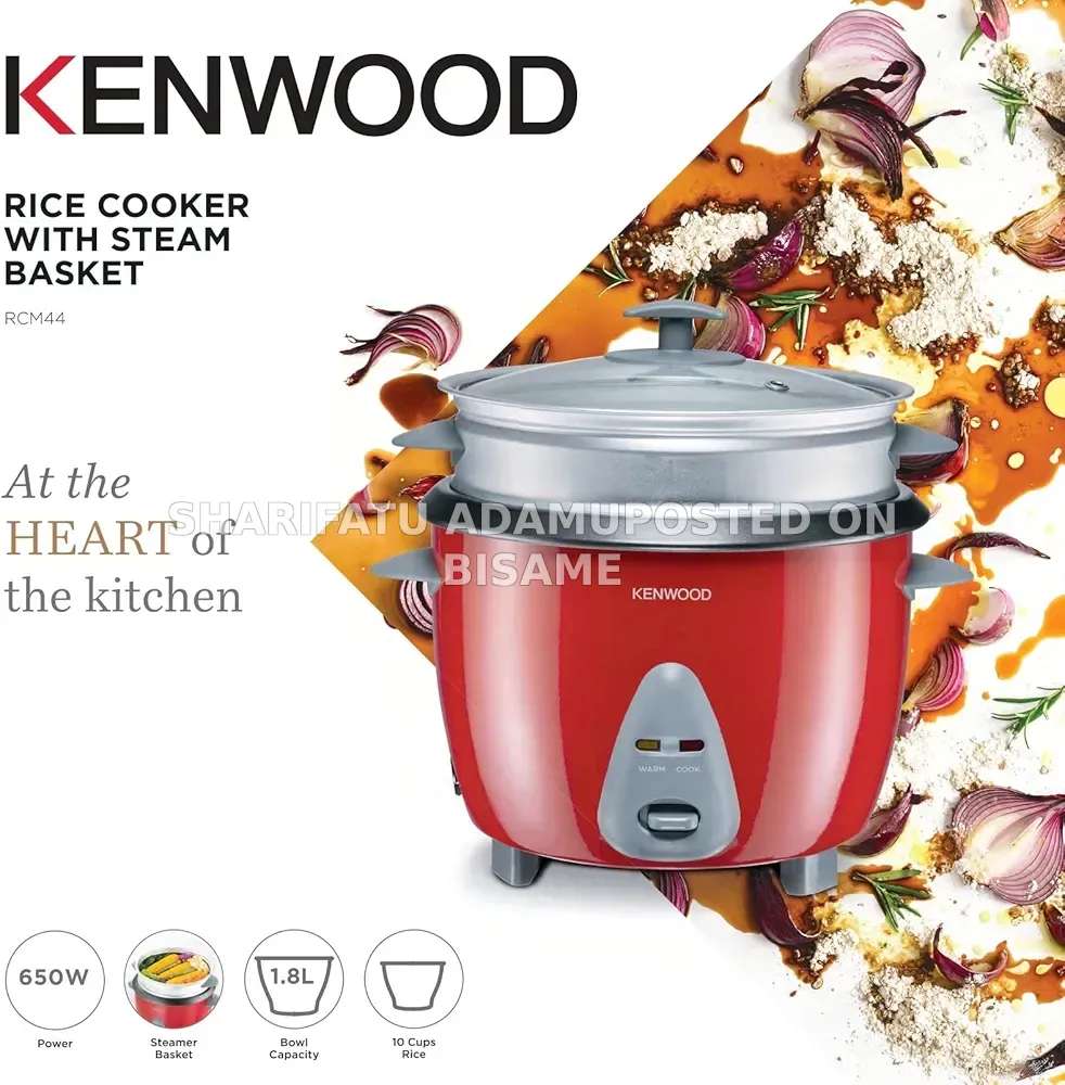 Kenwood 2-in-1 rice cooker and food steamer (model RCM44)