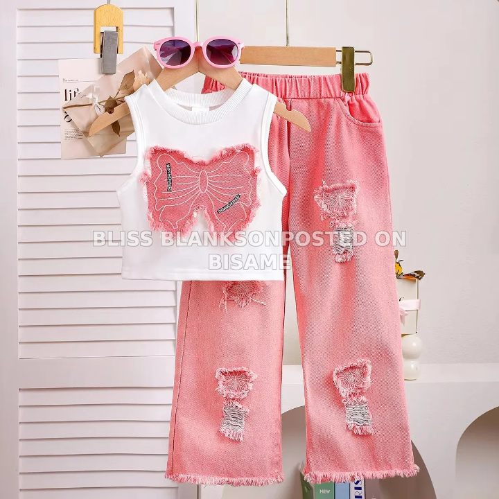Vest Top + Loose Wide Lwg Pant/Trousers 