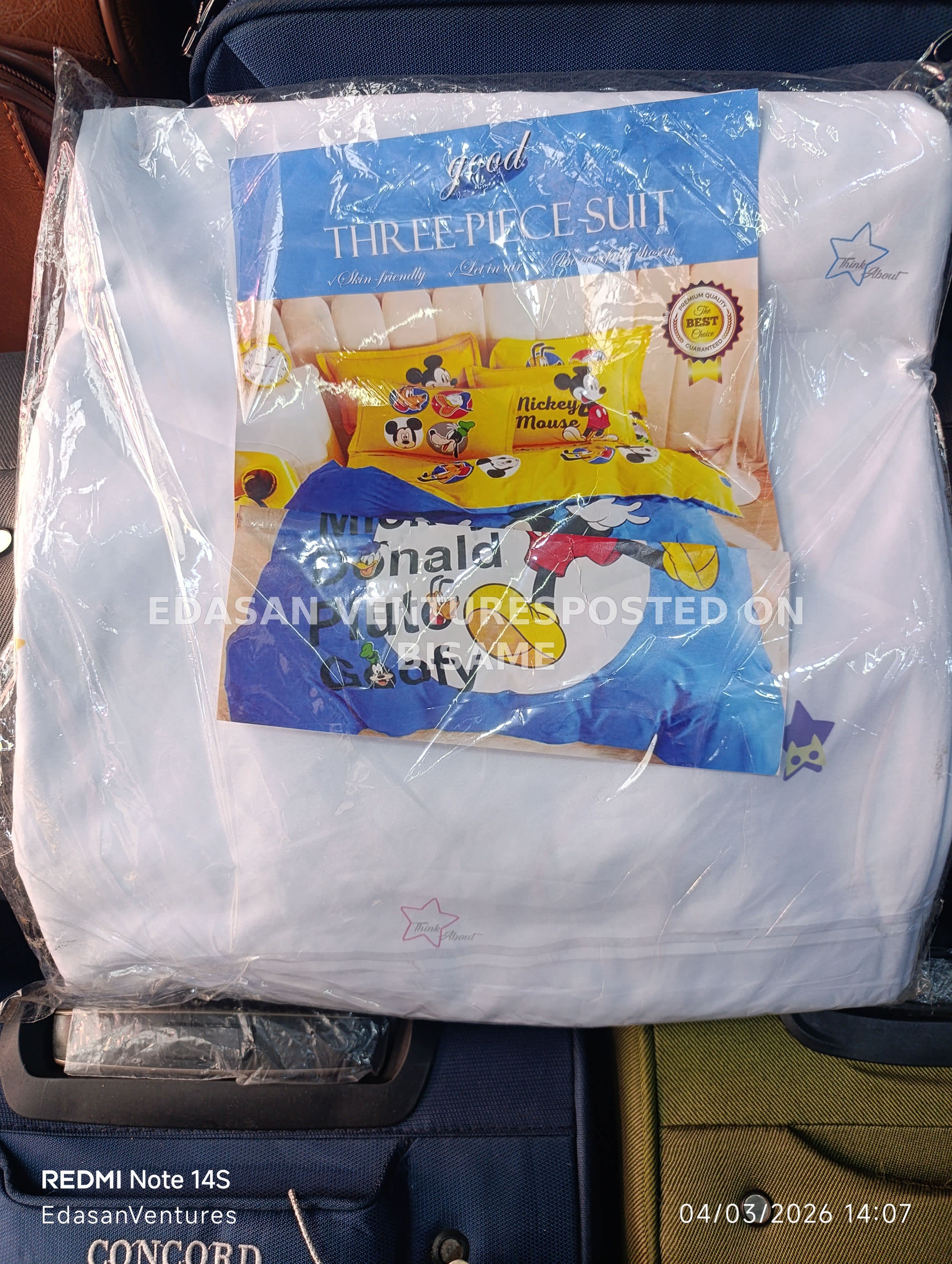 Double Bedsheet with 2 Pillowcases