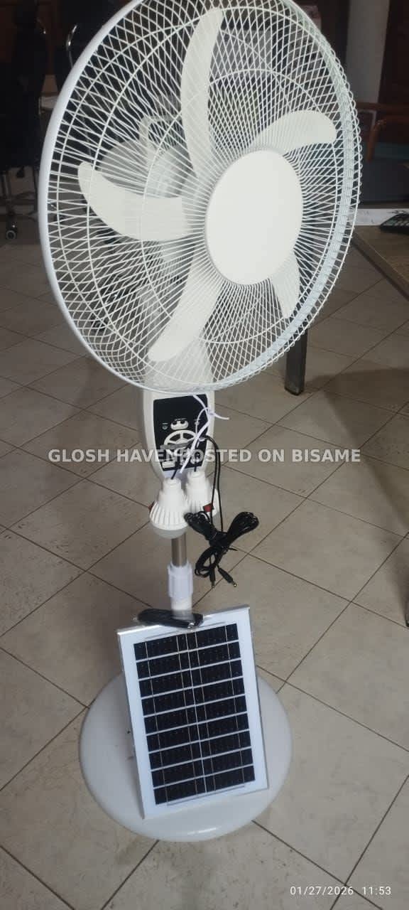 Rechargeable Solar fan